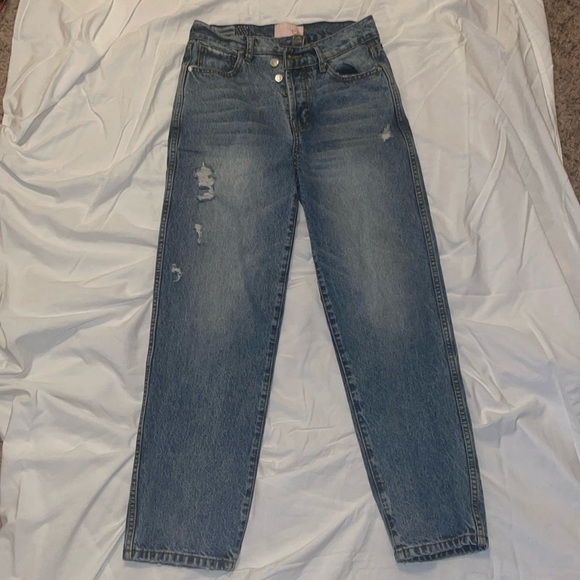 Asymmetric button jeans size 26 - Picture 2 of 6